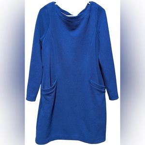 Boden Vintage Navy Blue Dress Pockets 8R